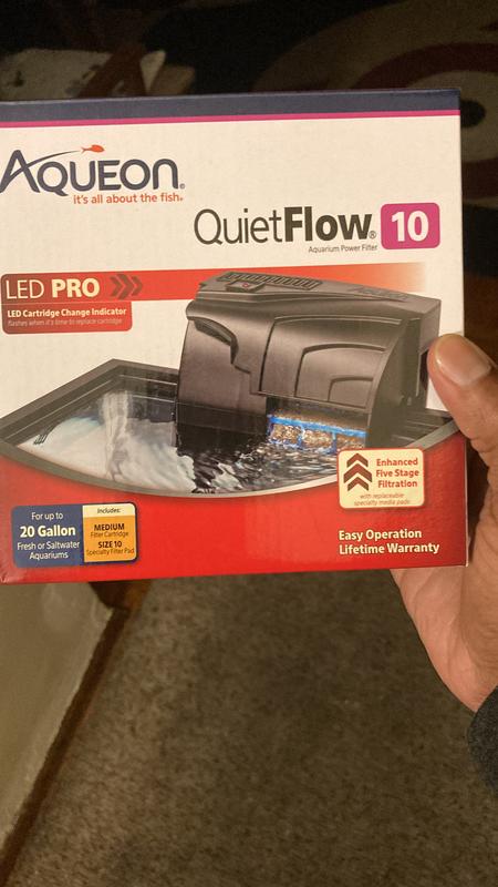 Aqueon QuietFlow LED PRO 10 Aquarium Power Filter
