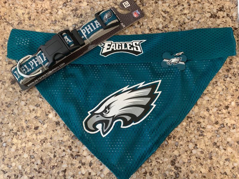 Quick-Tag Philadelphia Eagles NFL Bone Personalized Engraved Pet ID Tag