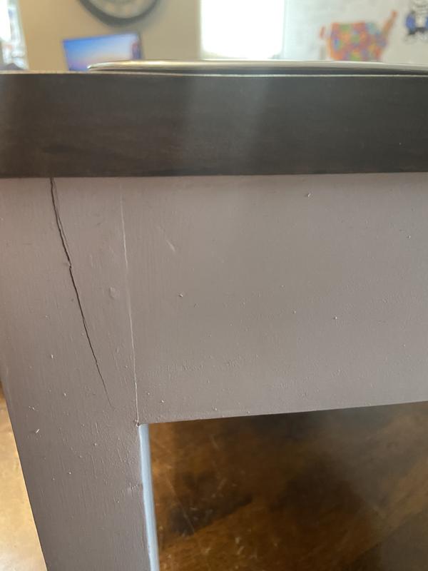 Arrived cracked but stand is not compromised