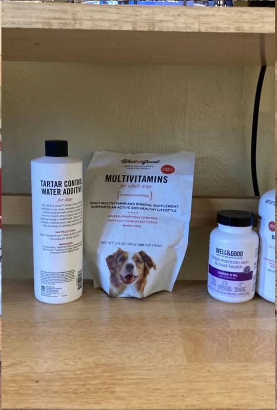 Well & Good Dog Omega3 Oil Gel Capsules, Count of 120 Petco