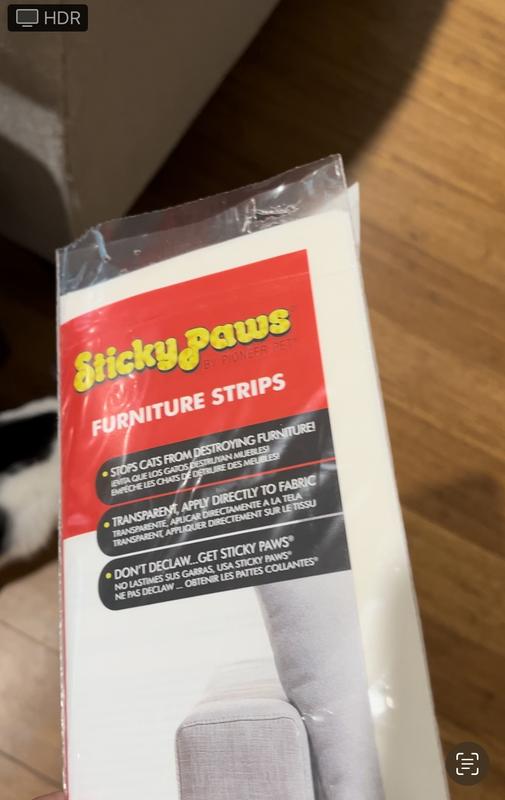 Sticky paws best sale scratch control strips