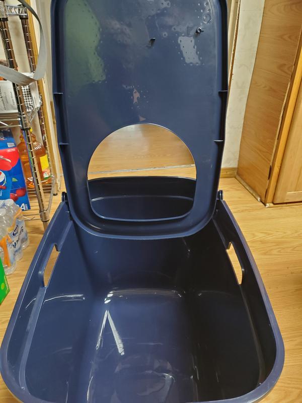 So Phresh Navy TopEntry Litter Box with Odor Control & Mat
