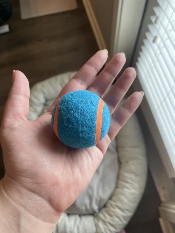 Blue tennis ball