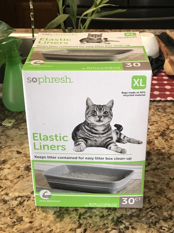 Elastic cat pan discount liners