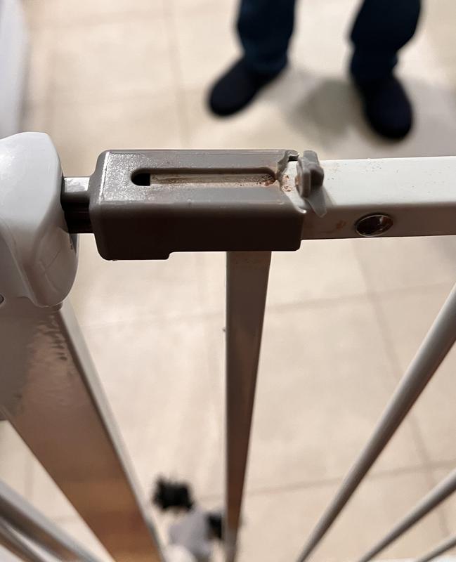 Inside of broken latch