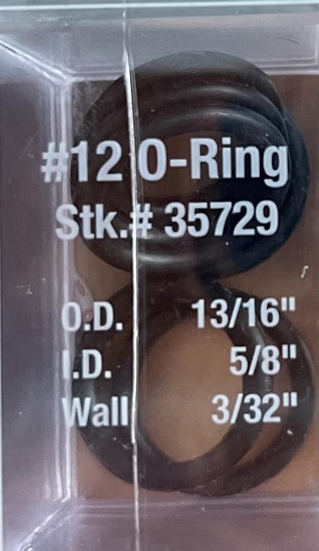 O-Rings I used for filter attachment