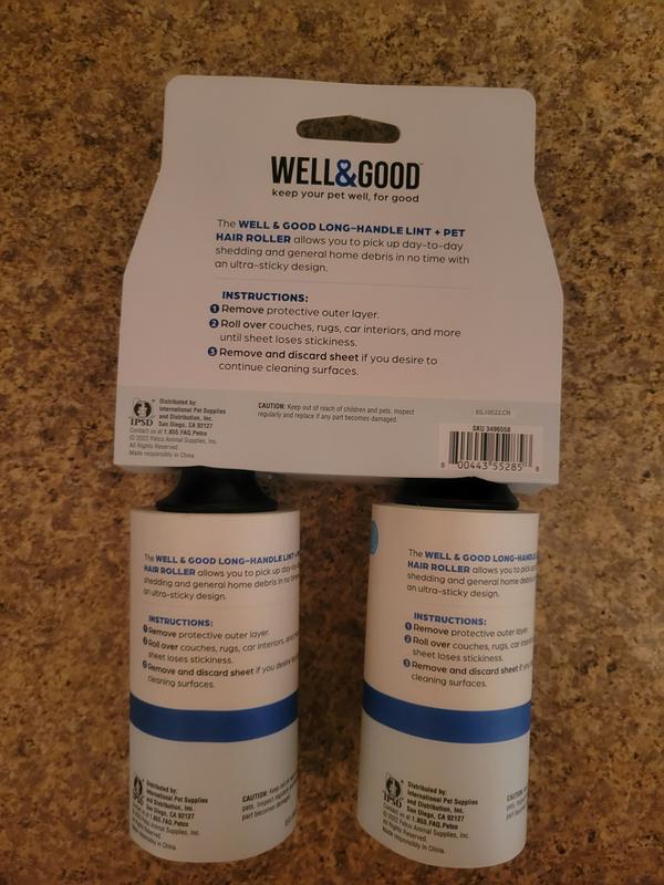 Well & Good Pet Hair Roller Twin Pack, 120 Sheets