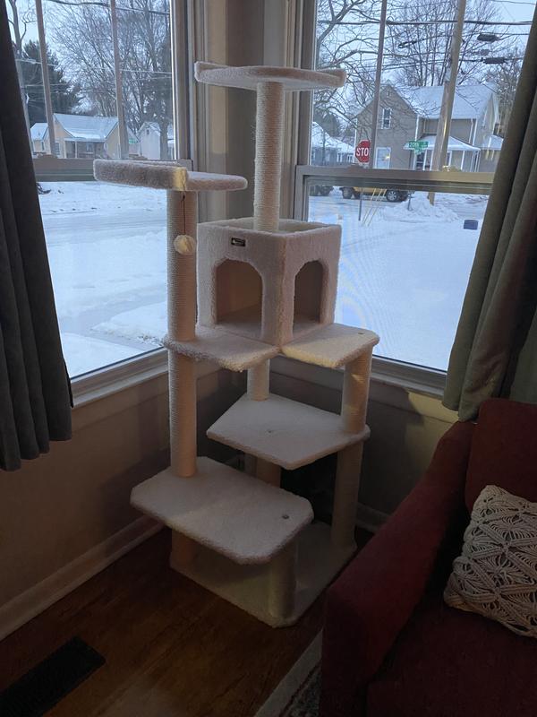 Armarkat Classic Real Wood Cat Tree B6802 Ivory 68