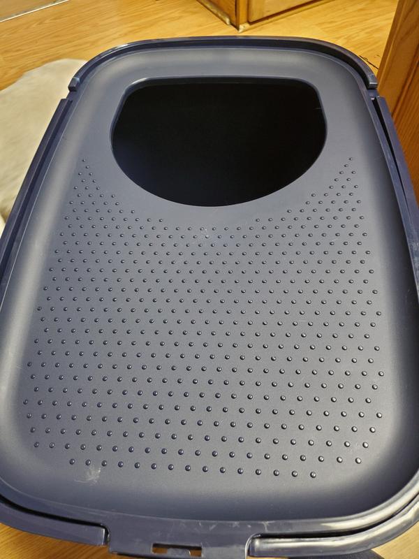 So Phresh Navy TopEntry Litter Box with Odor Control & Mat