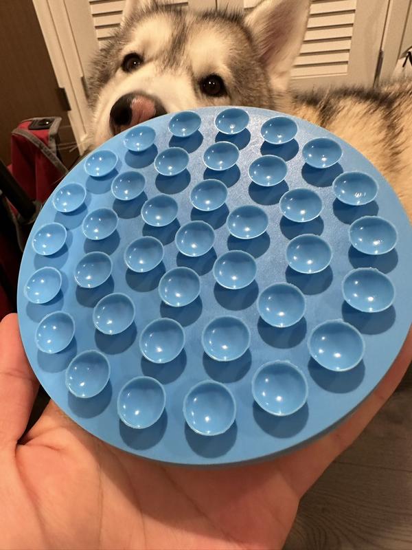 TARVOS Round Silicone Dog Licking Mat, 0.58 L X 0.12 W X 0.57 H