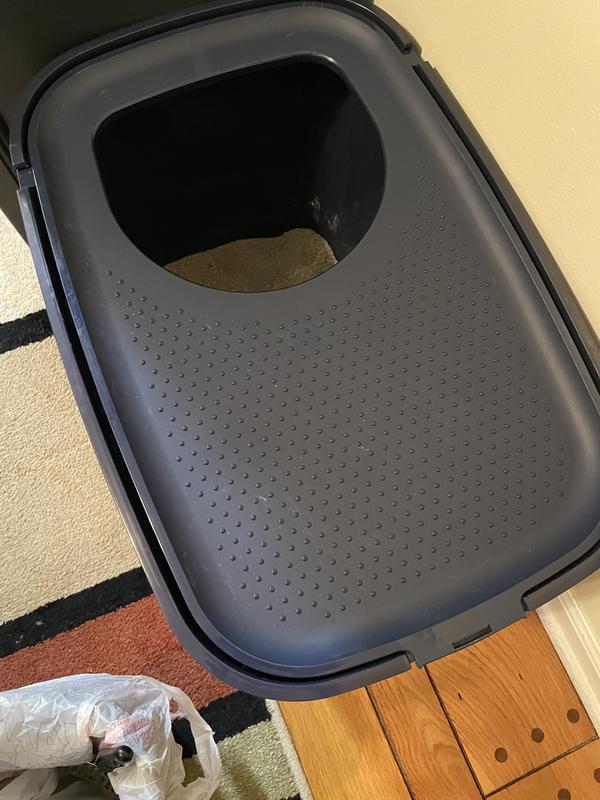So Phresh Navy TopEntry Litter Box with Odor Control & Mat