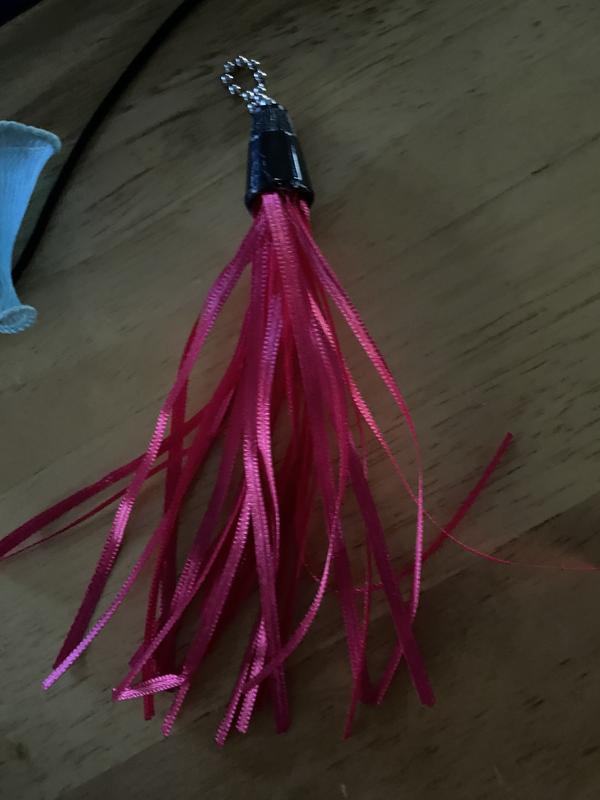 The pink ribbon attachment. This is the one that they managed to take a few ribbons off of pretty quickly.