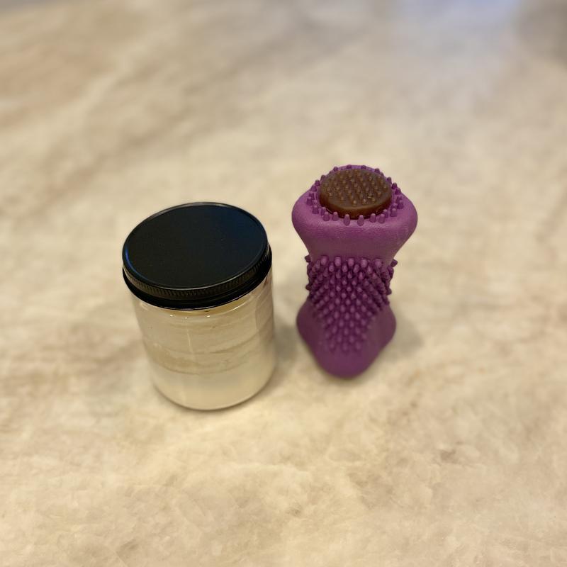For size comparison, it’s a little taller than a standard “single wick candle”.