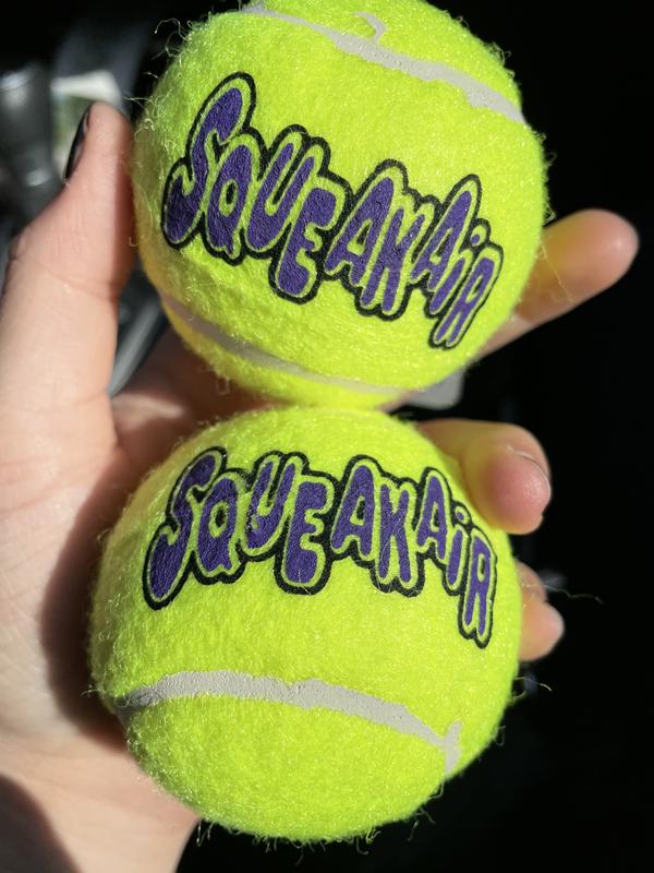 The tennis balls
