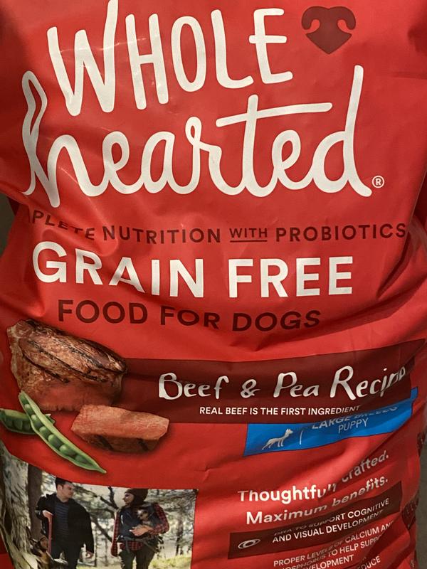 WholeHearted Large Breed Beef Pea Recipe Dry Puppy Food 25 lbs. Petco