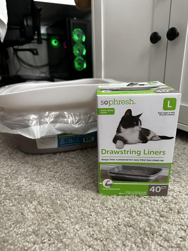 Cat tears up litter box clearance liners