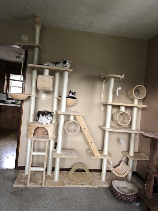 Go Pet Club Fc06 Beige Cat Tree Condo Furniture, 108