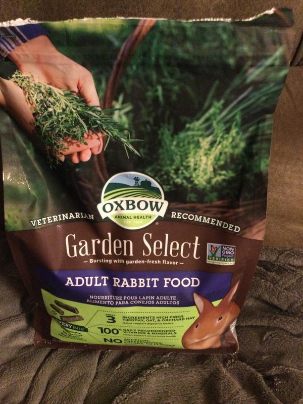 Oxbow garden select adult rabbit outlet food