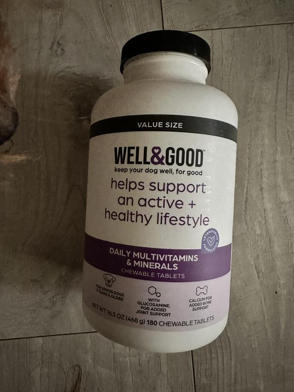 Well and good multivitamins for clearance dogs