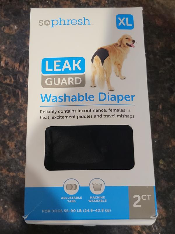So Phresh Washable Leak Guard Diaper for Dogs X Small Pack of 2 Petco