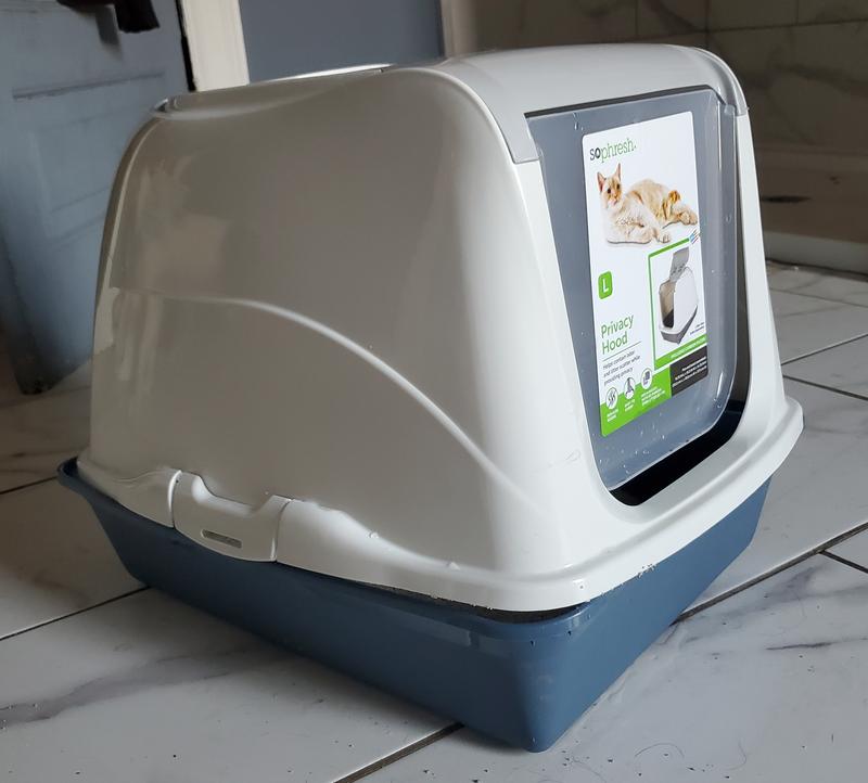 So Phresh Flip Top Cat Litter Box Hood with Odor Filter & Door