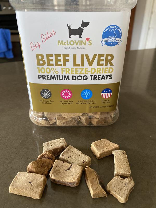 McLovin s Pet Beef Liver Big Jar Big Bites Dog Treats 12 oz. Petco