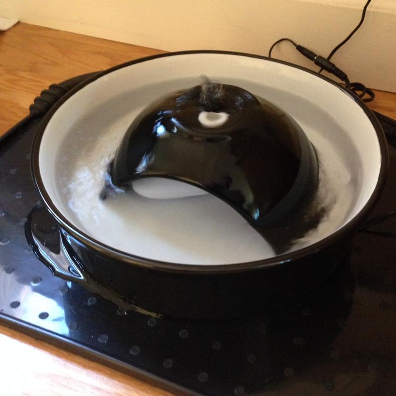harmony premium ceramic cat fountain