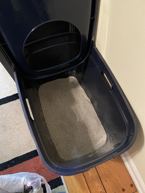 So Phresh Navy TopEntry Litter Box with Odor Control & Mat