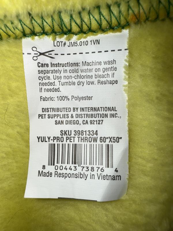 Washing and care instructions