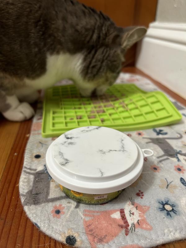 EveryYay Over The Top Marble-Print Food Can Lids for Pets