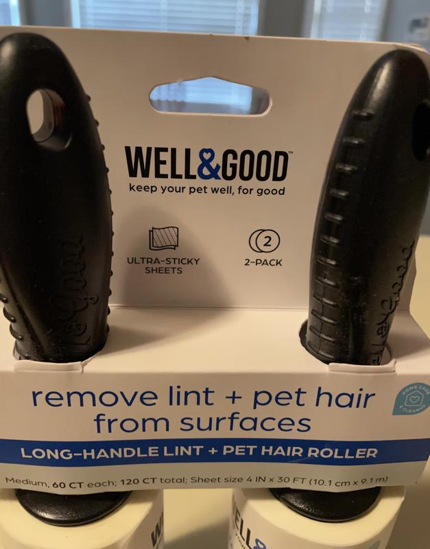 Well & Good Pet Hair Roller Twin Pack, 120 Sheets