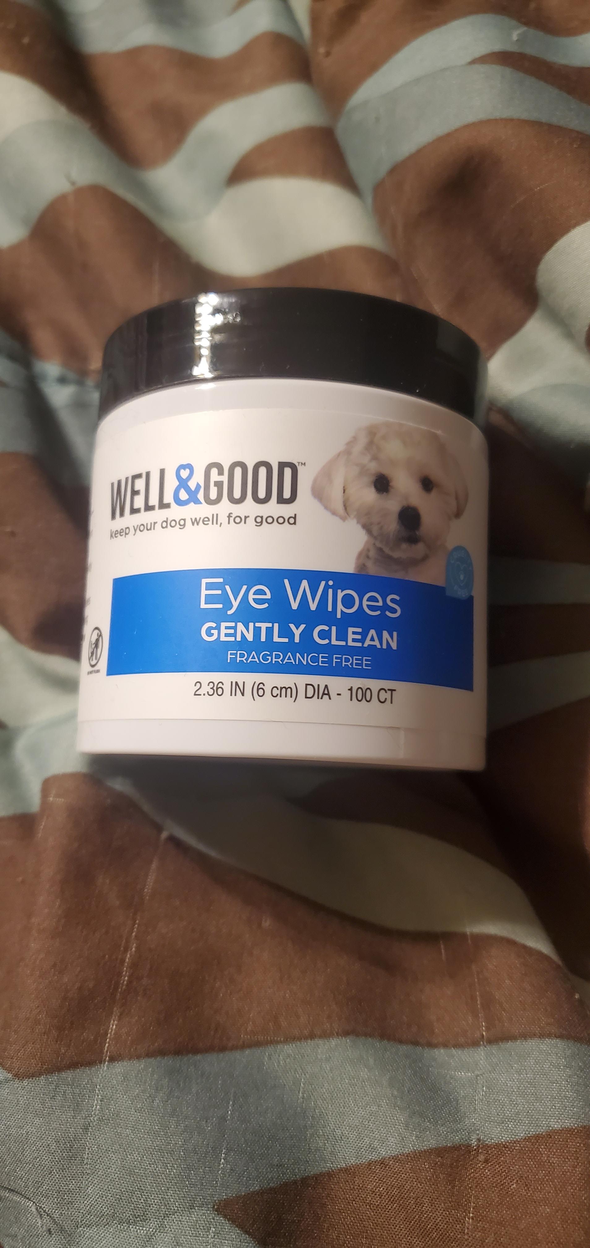 Well Good Dog Eye Wipes Small Count of 100 Petco
