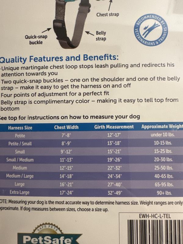 Really take the time to measure your dog for a safe fit!