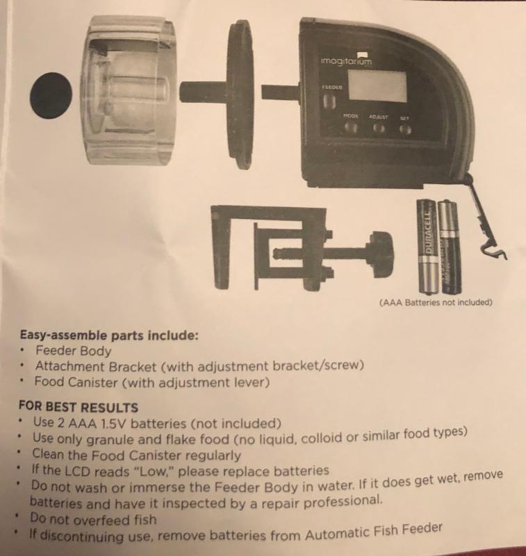 Imagitarium Automatic Fish Feeder Petco