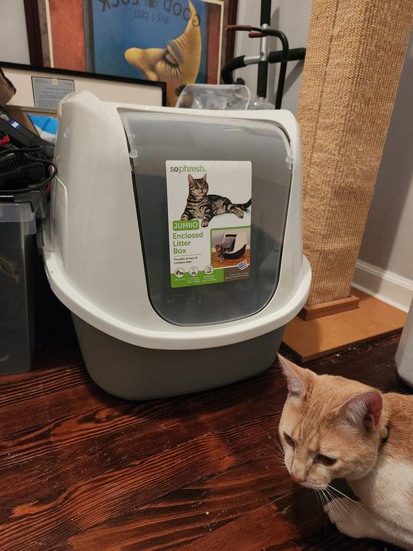 So phresh jumbo store enclosed litter box