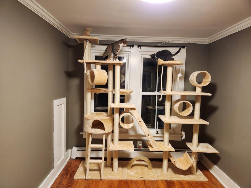 Go Pet Club FC06 Beige Cat Tree Condo Furniture, 108