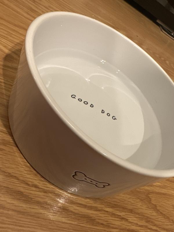 Harmony good dog shop ceramic dog bowl