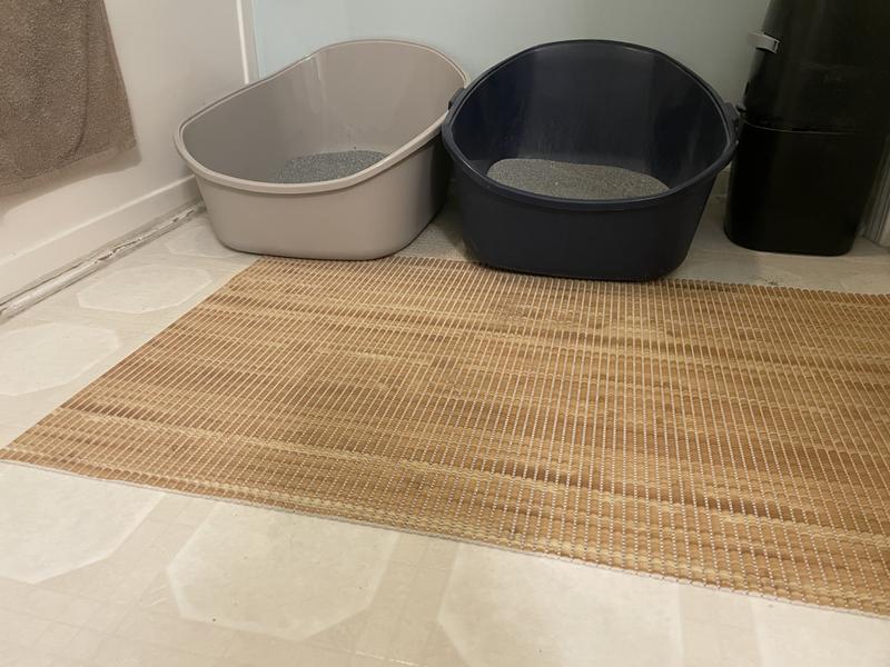 The Original Ribbed Foam Litter Mat – Bamboo