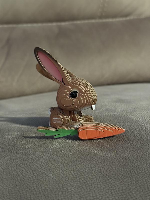 Other side view of 3D rabbit