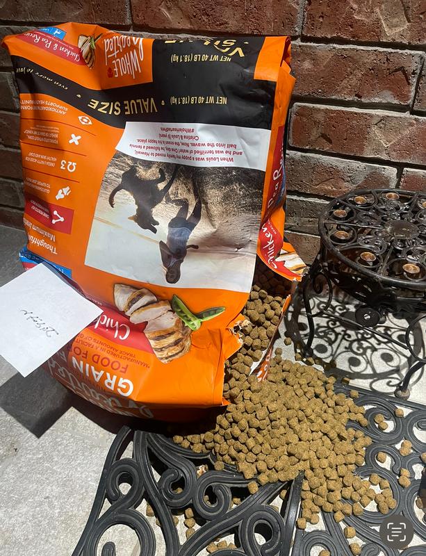 WholeHearted Grain Free Large Breed Chicken and Pea Recipe Adult Dry Dog Food, 40 lbs.