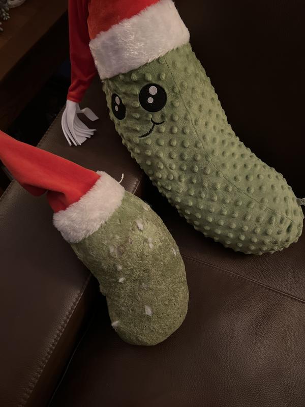 Merry Makings Plush Big Dill Pickle Dog Toy, Small