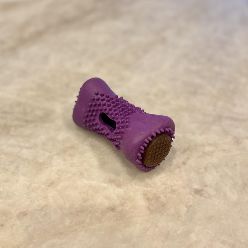 The nubby flavored ends are replaceable and long-lasting and my pup loves them!