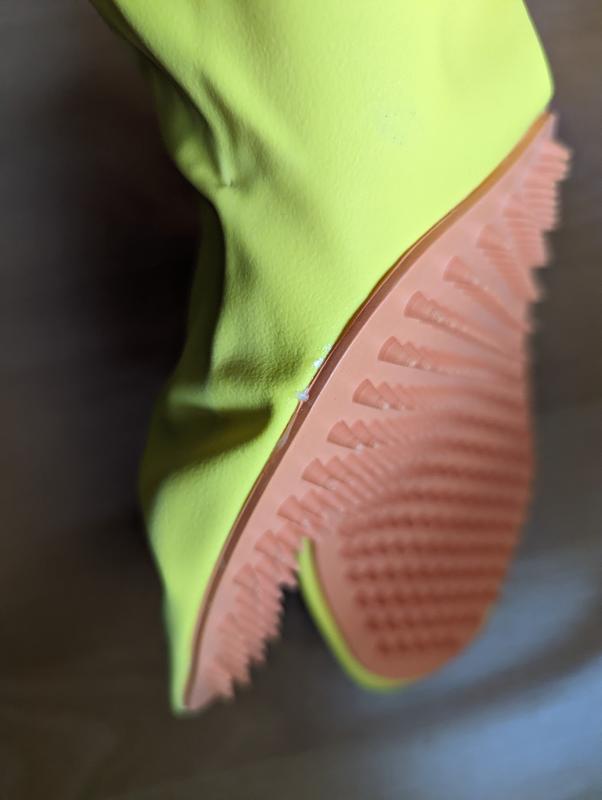 The amount of glue probably contributes to the stiffness of the glove.