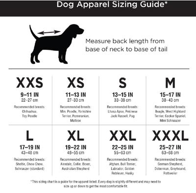 clothing sizes large size dog breed