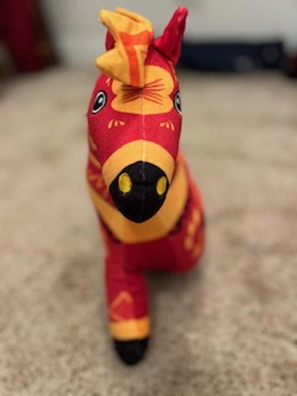 Lenwen - Juego de 5 aniales de peluche de caballo grande con 4 lindos