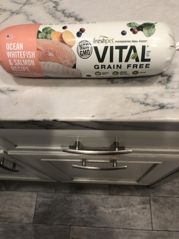 Freshpet Vital Salmon Ocean Whitefish Dog Food 2 lbs