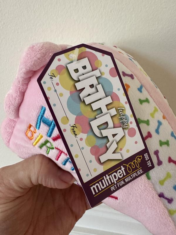 A gift tag is attached