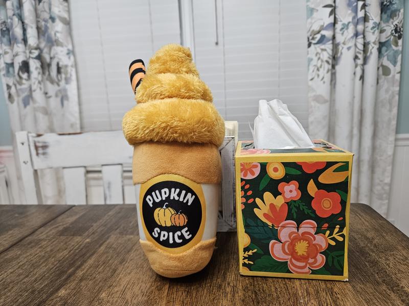 Next to tissue box for size comparison