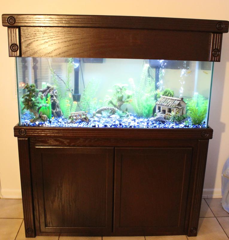 stacked aquarium stand