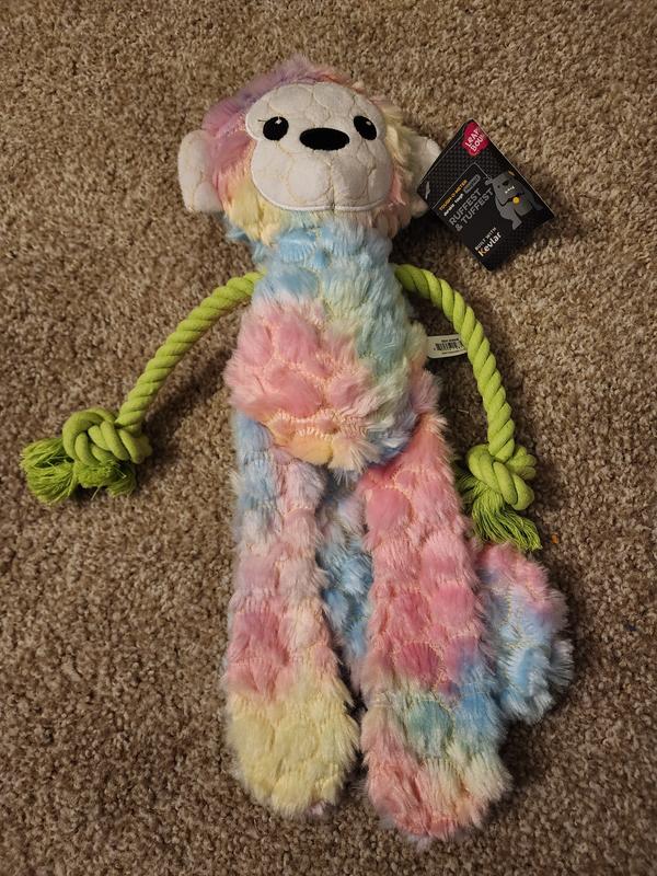 Leaps & Bounds Tough Monkey with Rope Tug Dog Toy